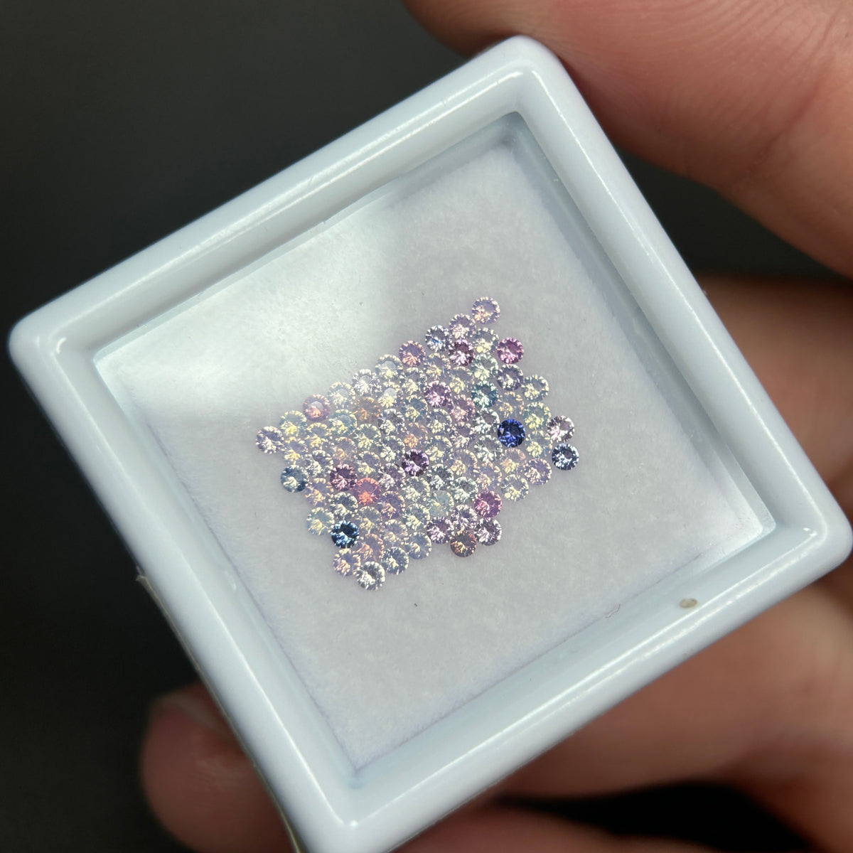 0,88ct/ 78Pcs Natural Sapphire Vietnam, Round Shape, AB Quality, No Treatment Sapphire Luc Yen.