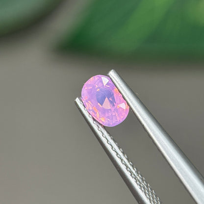 0.84 ct Natural Pink Milky Sapphire Vietnam. Oval Shape. No Treatment.