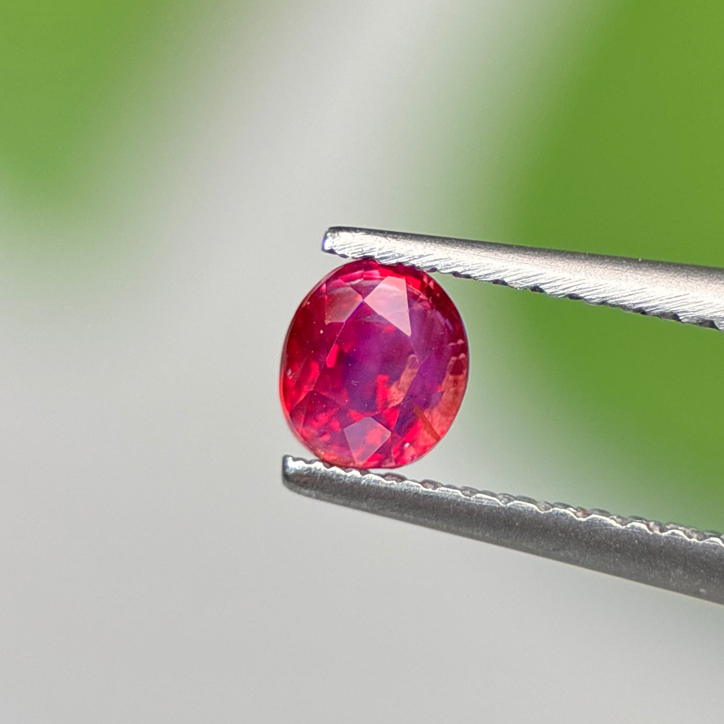 0.59 ct Natural Pink Milky Sapphire Vietnam. Cushion Shape. No Treatment.