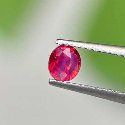 0.59 ct Natural Pink Milky Sapphire Vietnam. Cushion Shape. No Treatment.