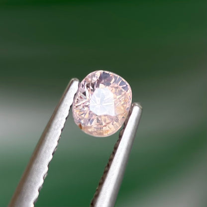 0.48 ct Natural White Sapphire Vietnam. Cushion Shape. No Treatment.