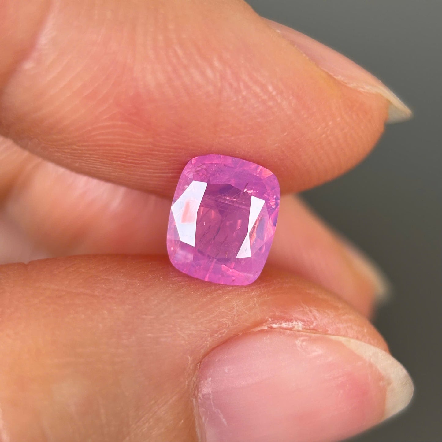 1.25ct Natural Milky Padparadscha Sapphire Vietnam
