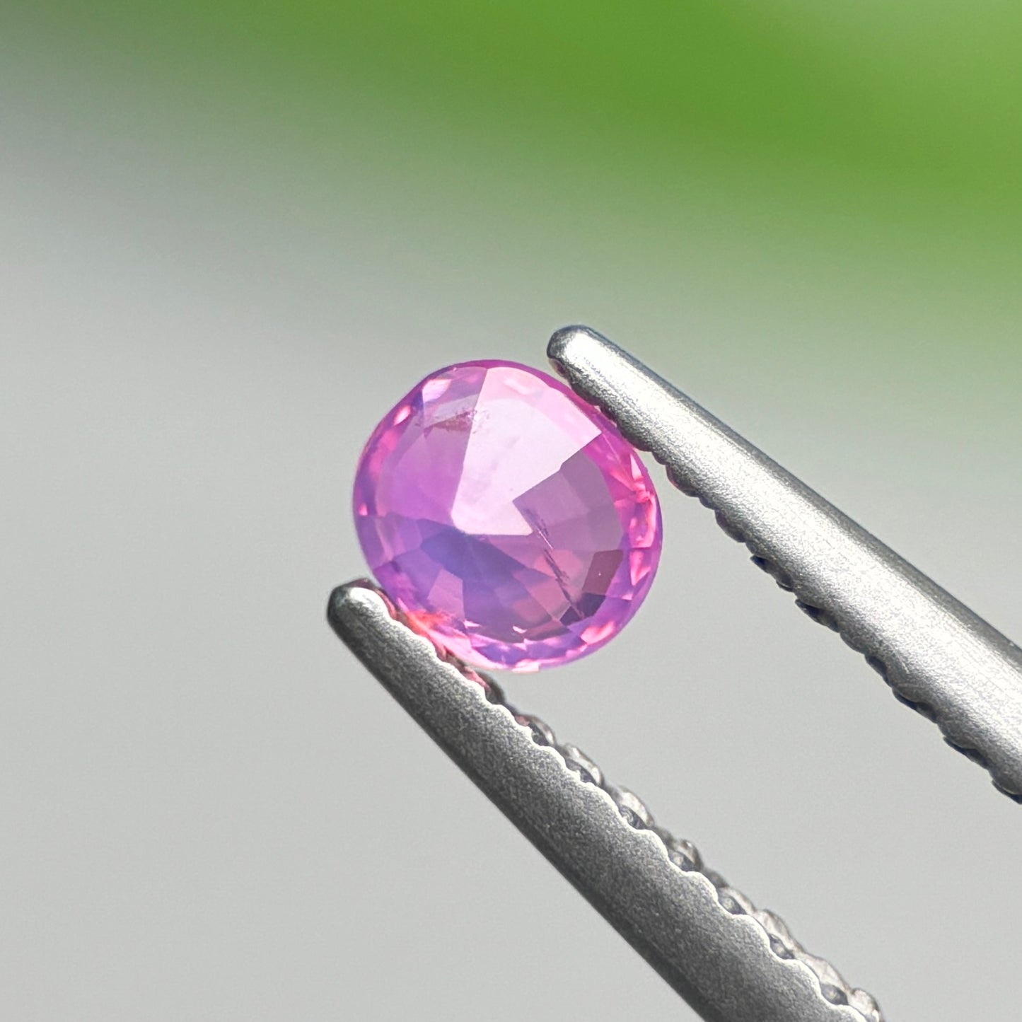0.32 ct Natural Purplish Pink Sapphire Vietnam. Cushion Shape.