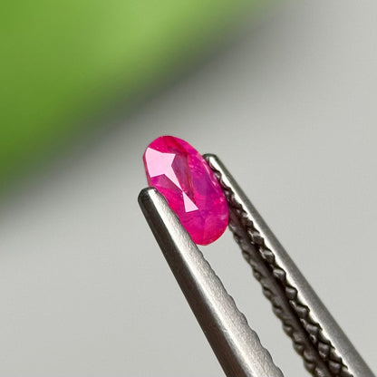 0.31ct Natural Reddish Pink Milky Sapphire Vietnam.