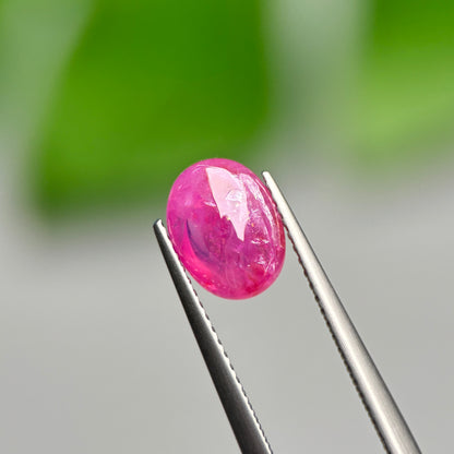2.59ct Natural Ruby Cacbochon Viet Nam. No treatment Ruby Luc Yen.