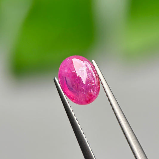 2.59ct Natural Ruby Cacbochon Viet Nam. No treatment Ruby Luc Yen.