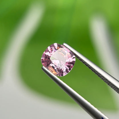 1.35ct Natural Lite Pink Spinel Vietnam. Cushion Shape.