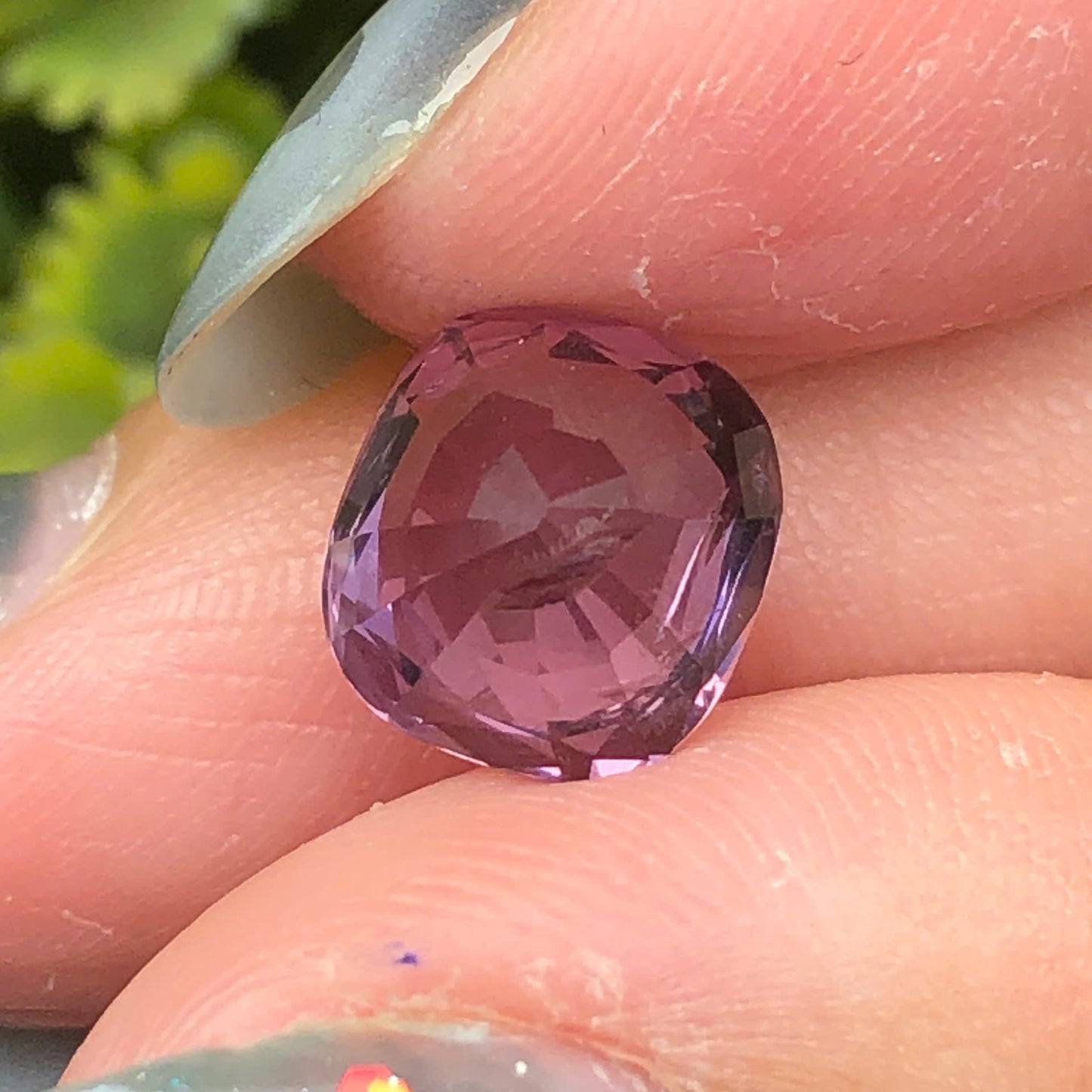 3,25ct Natural Purple Spinel Vietnam. Cushion Shape. No Treatment Spinel Luc Yen.