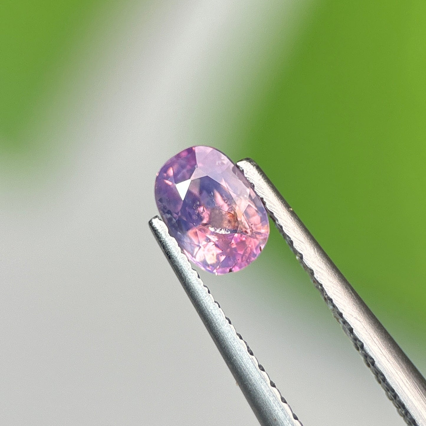 0.74 ct Natural Purple Milky Sapphire Vietnam. Cushion Shape. No Treatment.