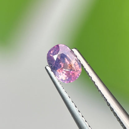 0.74 ct Natural Purple Milky Sapphire Vietnam. Cushion Shape. No Treatment.