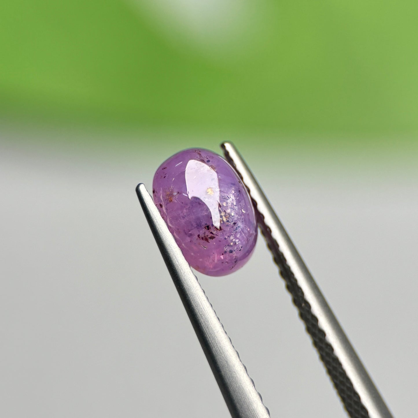 1.66ct Natural Purple Cacbochon Sapphire Viet Nam. No treatment.