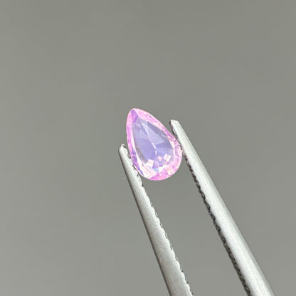 0.35ct Natural Pink Milky Sapphire Vietnam. Pear Shape. No Treatment Milky Sapphire Luc Yen.