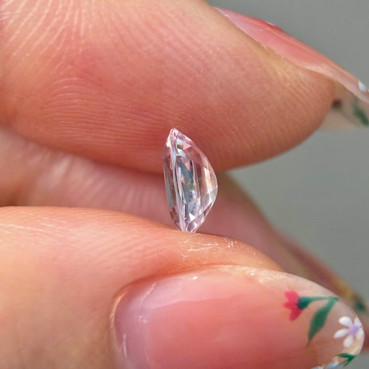 0.61ct Natural Purplish White Spinel Vietnam