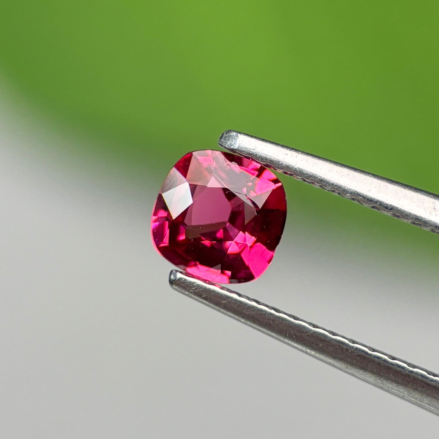 0.58 ct Natural Brownish Red Spinel Vietnam. Cushion Shape. No Treatment.