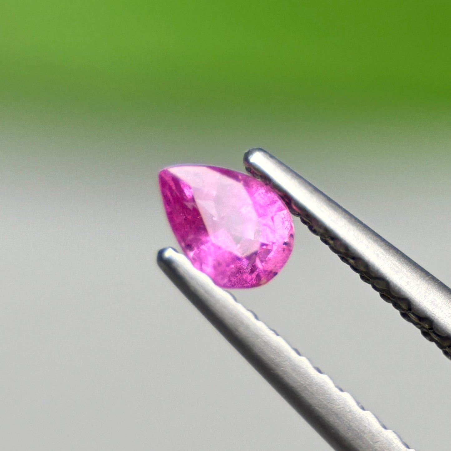 0.27 ct Natural Pink Milky Sapphire Vietnam. Pear Shape.