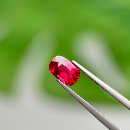 1.54 ct Natural Red Spinel Vietnam. Cushion Shape. No Treatment.