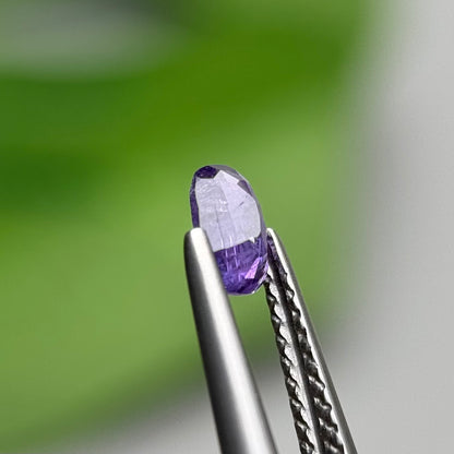 0.50 ct Natural Purple Sapphire Vietnam. Cushion Shape. No Treatment.