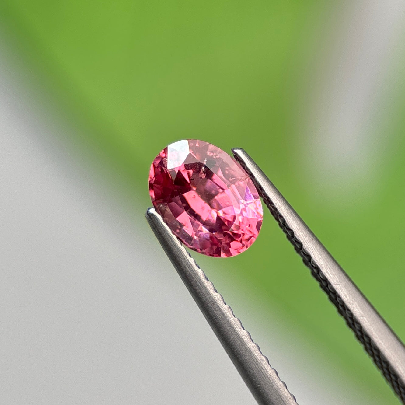 1.26 ct Natural Brownish Pink Spinel Vietnam. Oval Shape. No Treatment.