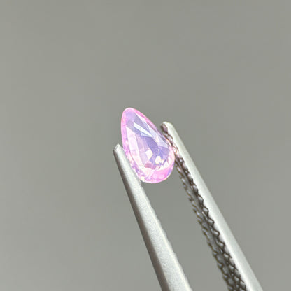 0.35ct Natural Pink Milky Sapphire Vietnam. Pear Shape. No Treatment Milky Sapphire Luc Yen.