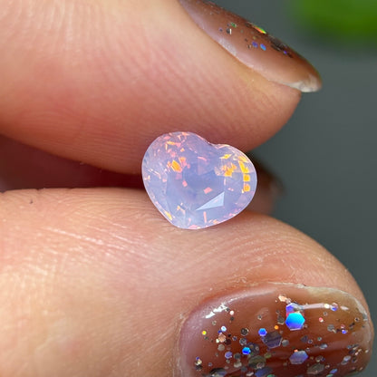 1.19ct Natural Pinkish White Sapphire Vietnam.