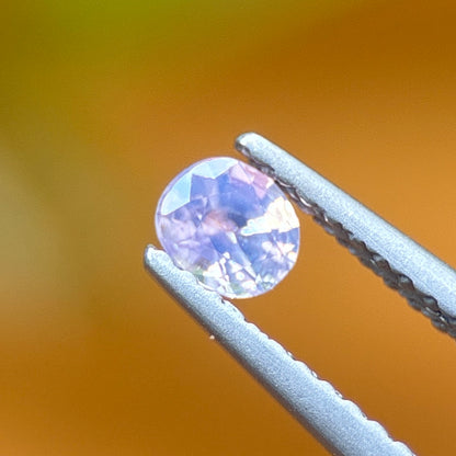 0.22 ct Natural White Silky Sapphire Vietnam. Cushion Shape. No treatment