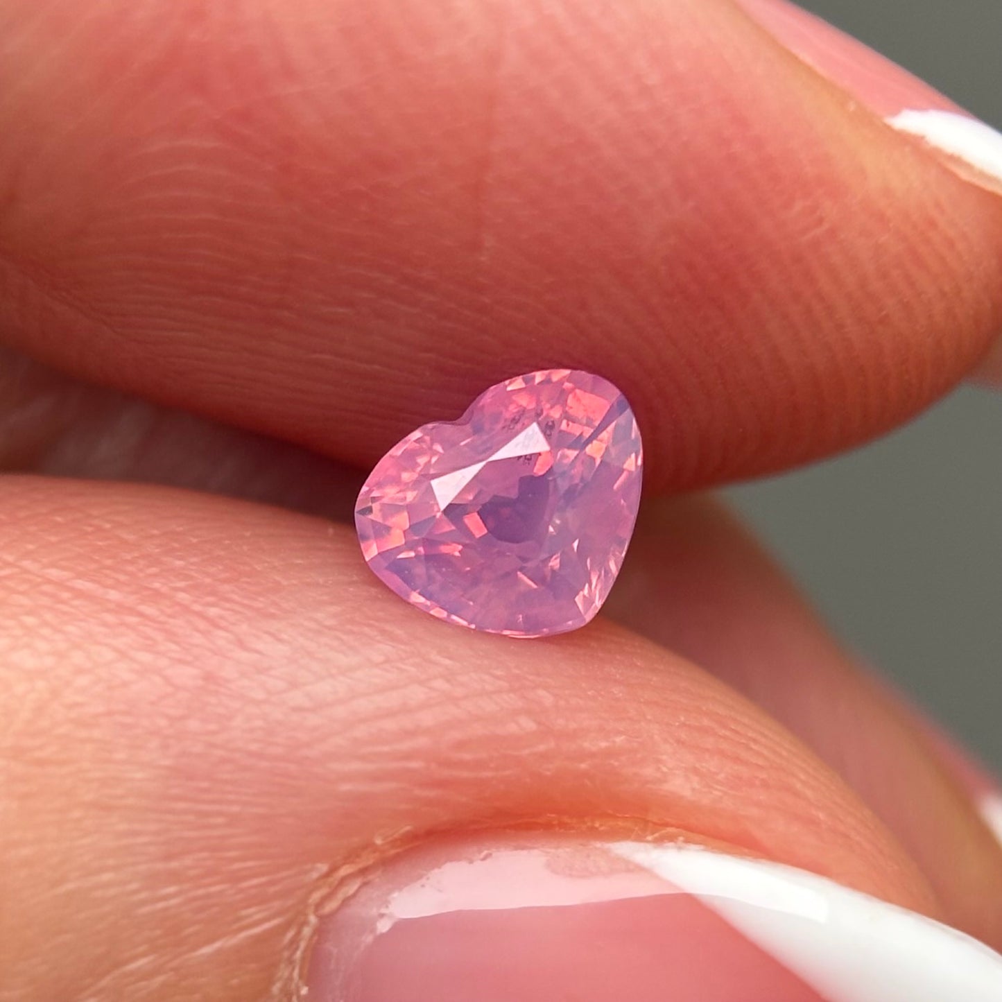 0.75ct Natural Milky Padparadscha Sapphire Vietnam
