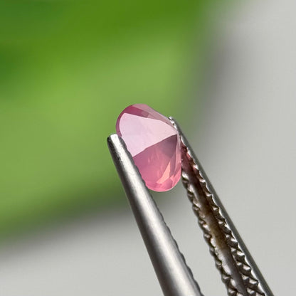 0.53 ct Natural Pink Milky Sapphire Vietnam. Oval Shape. No Treatment.