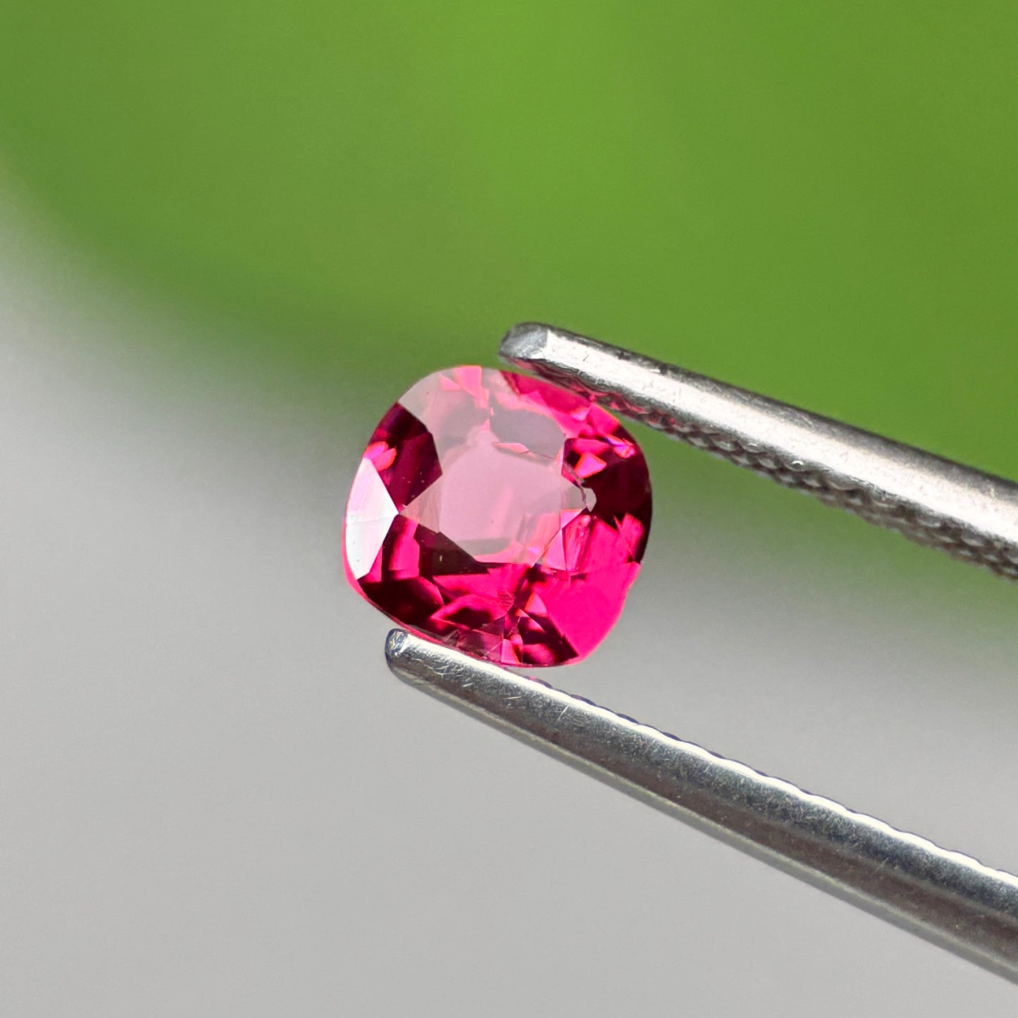 0.58 ct Natural Brownish Red Spinel Vietnam. Cushion Shape. No Treatment.