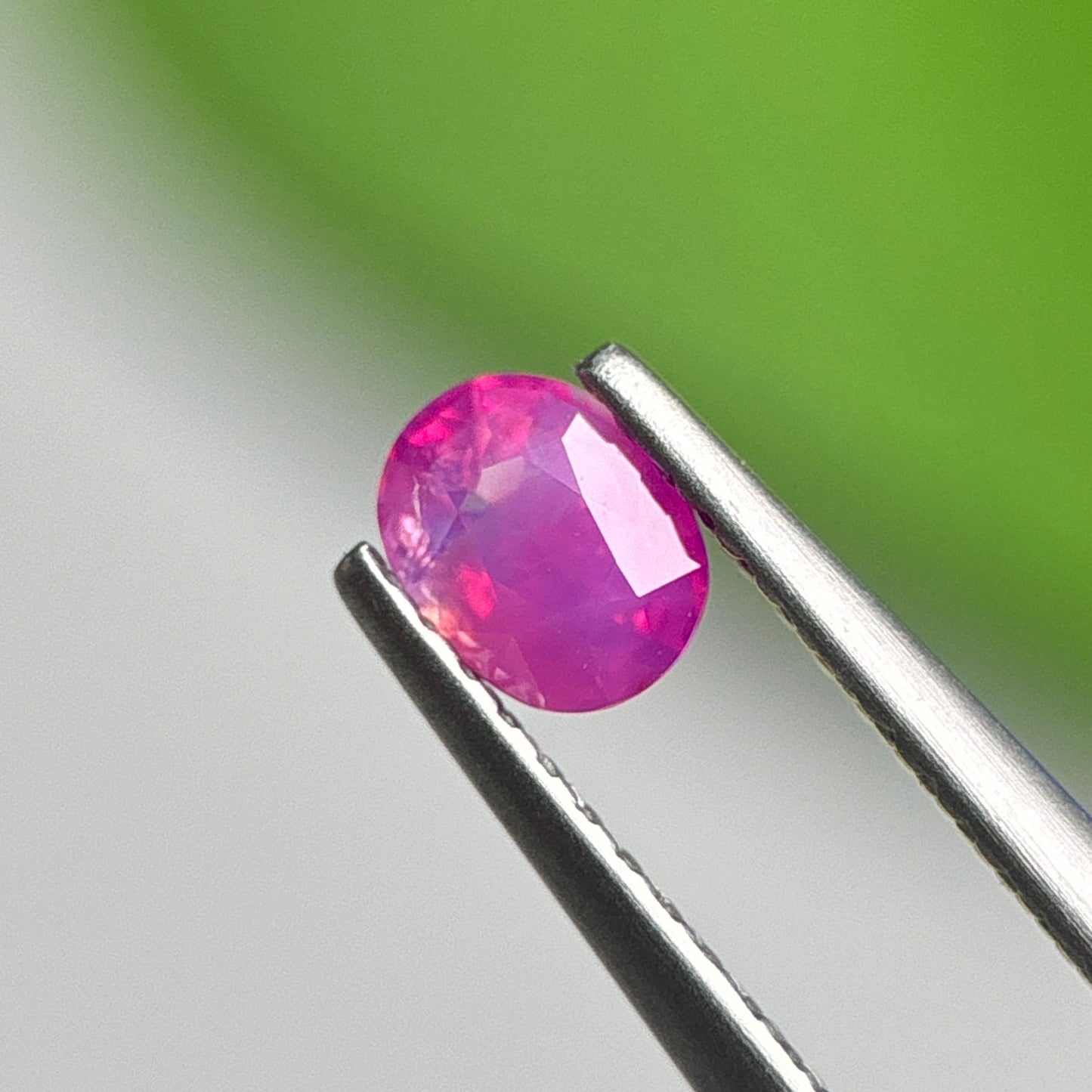 0.49 ct Natural Pink Milky Sapphire Vietnam. Cushion Shape.