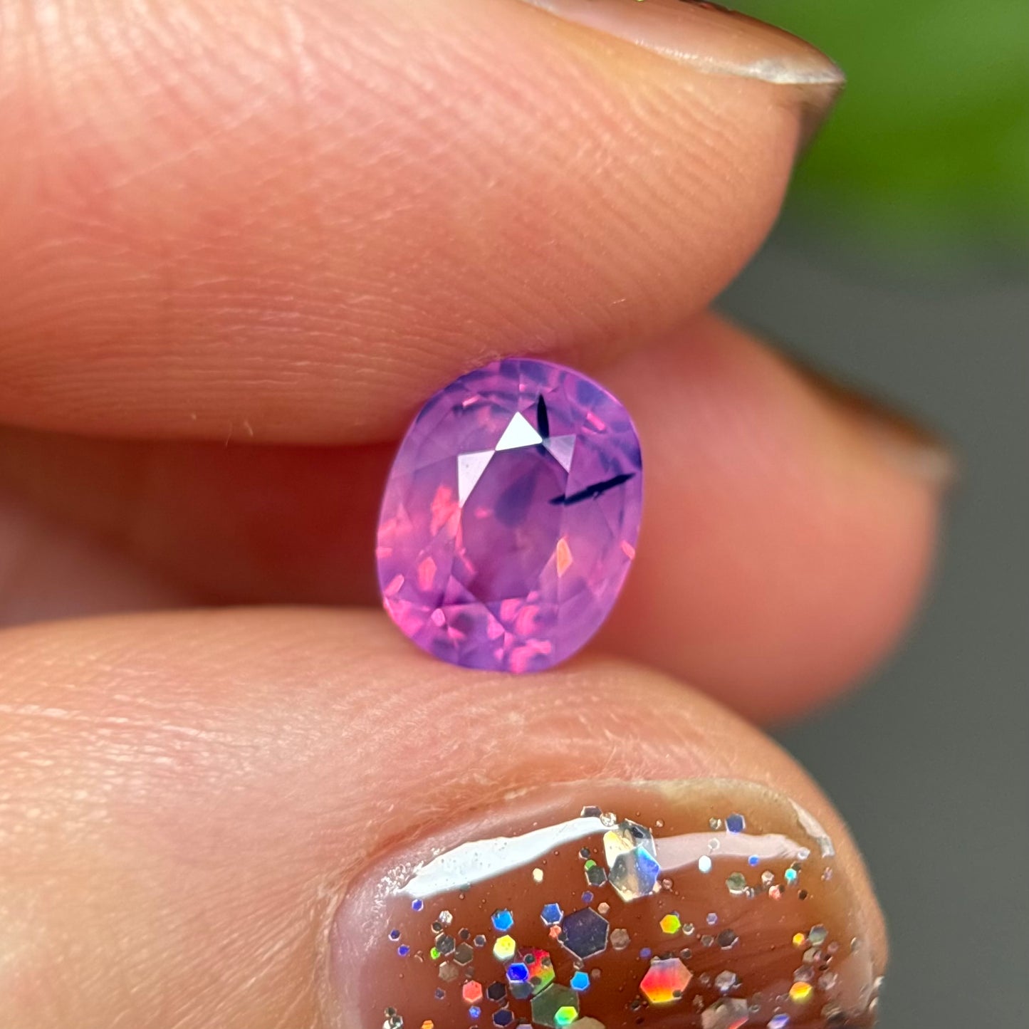 1.32ct Natural Pink Milky Sapphire Vietnam.