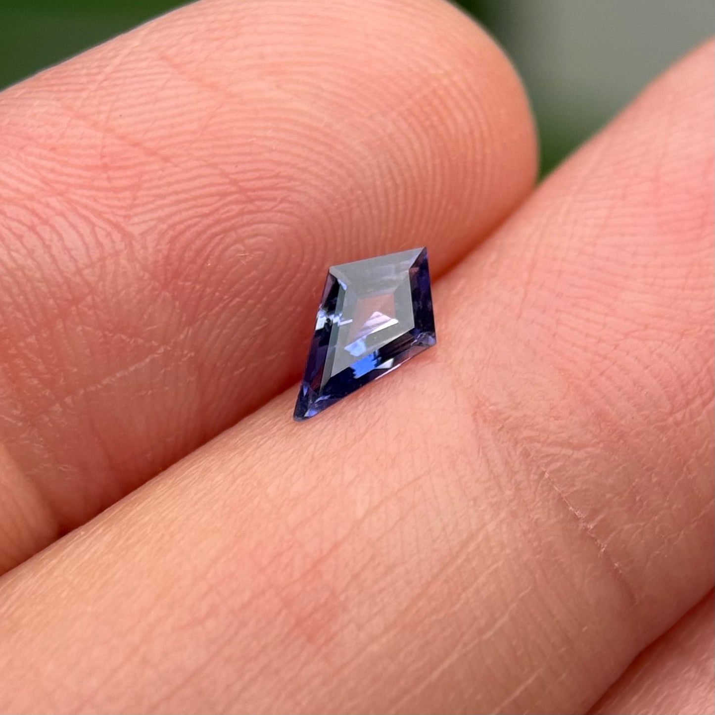 0.32 ct Natural Blue Milky Sapphire Vietnam. Freeform. No Treatment.