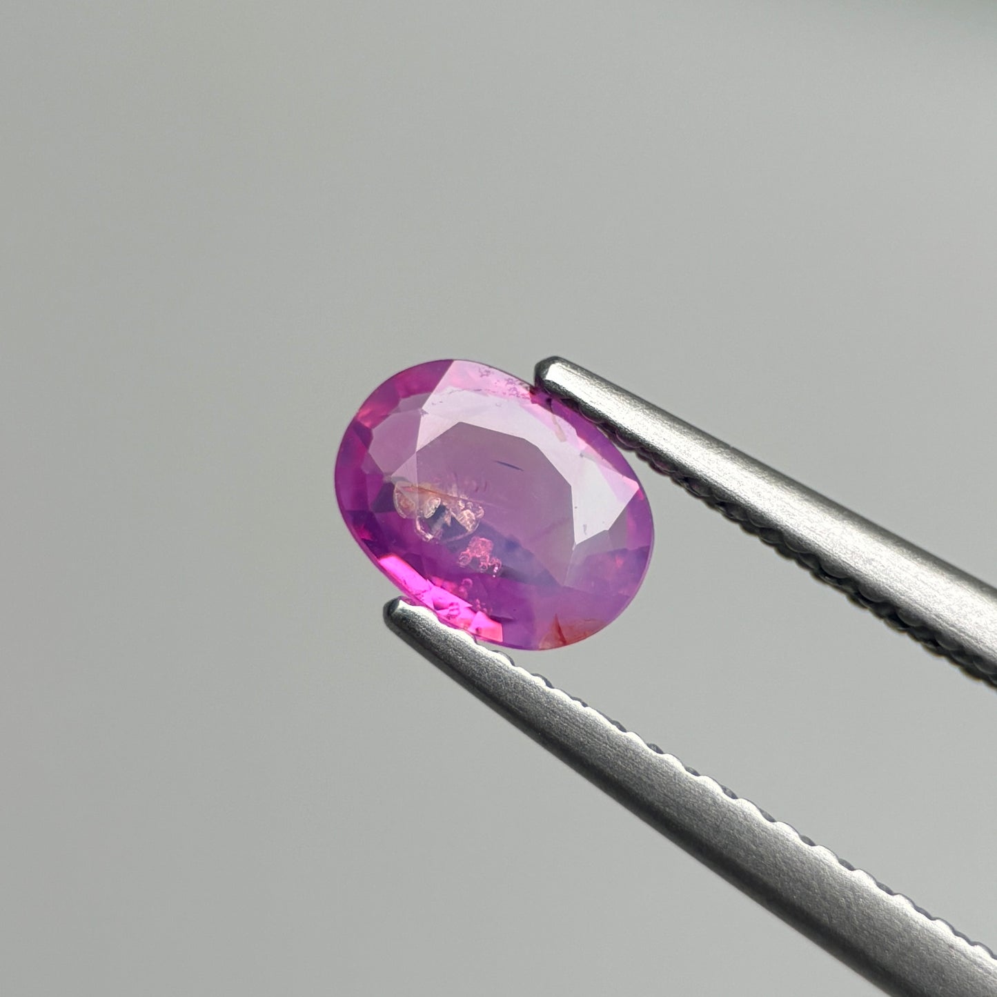 0.58 ct Natural Pink Milky Sapphire Vietnam. Cushion Shape.