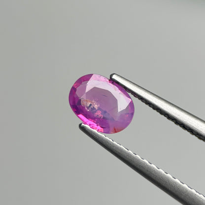 0.58 ct Natural Pink Milky Sapphire Vietnam. Cushion Shape.