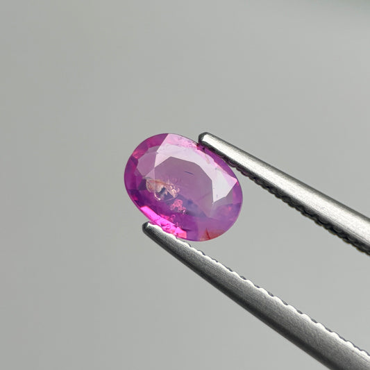 0.58 ct Natural Pink Milky Sapphire Vietnam. Cushion Shape.