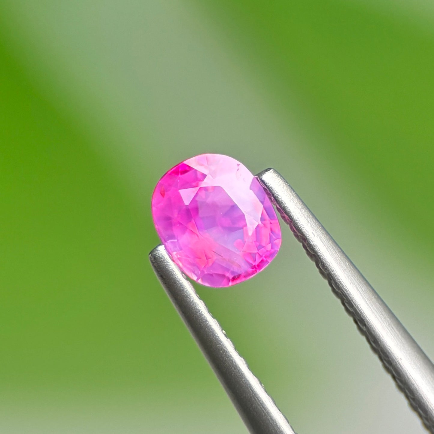0.50 ct Natural Pink Milky Sapphire Vietnam. Cushion Shape. Unheat.