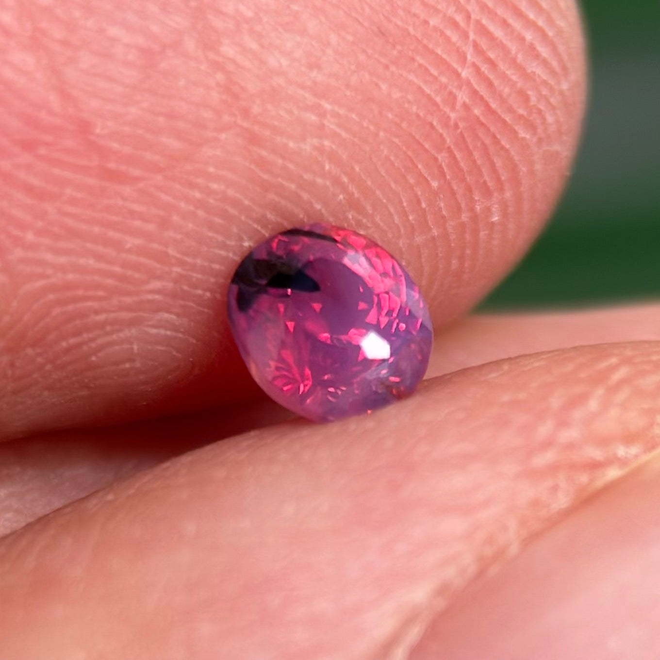 0.52 ct Natural Purplish Pink Milky Sapphire Vietnam. Cushion Shape. Unheat.