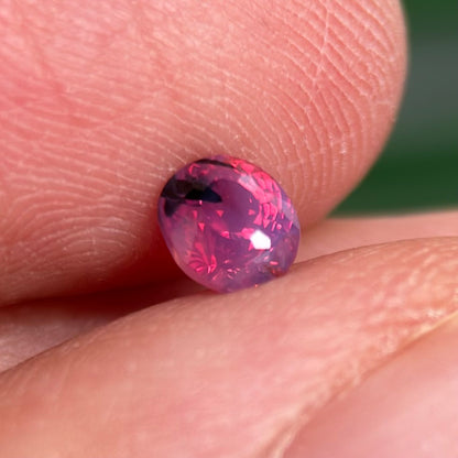 0.52 ct Natural Purplish Pink Milky Sapphire Vietnam. Cushion Shape. Unheat.