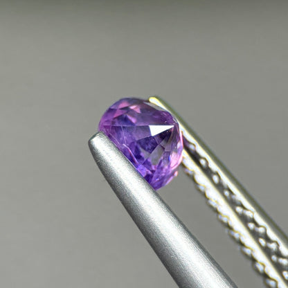 0,44ct Natural Purple Milky Sapphire Vietnam. Cushion Shape. No Treatment Milky Sapphire Luc Yen.