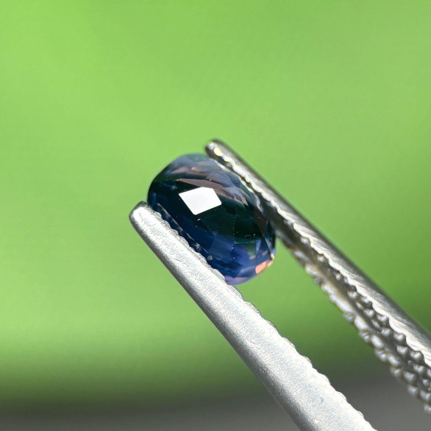 0,5 Natural Blue-White Milky Sapphire Vietnam. Cushion Shape. No Treatment Milky Sapphire Luc Yen.
