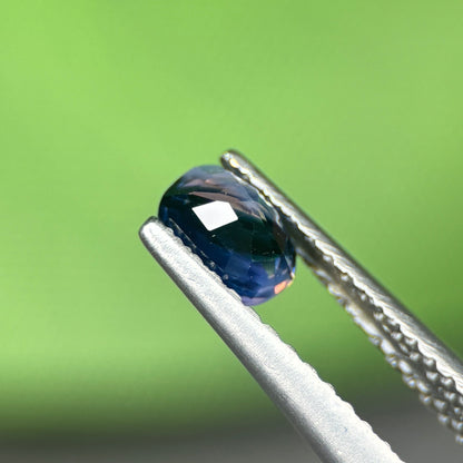 0,5 Natural Blue-White Milky Sapphire Vietnam. Cushion Shape. No Treatment Milky Sapphire Luc Yen.