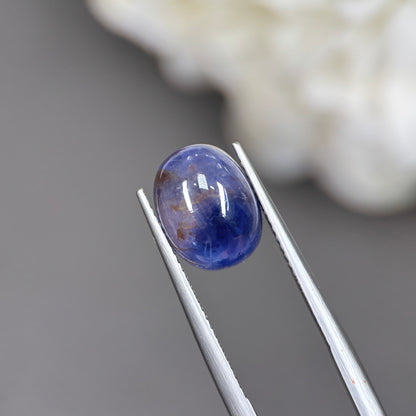 5,7ct Natural Blue Cacbochon Sapphire Viet Nam. No Treatment Sapphire Luc Yen.