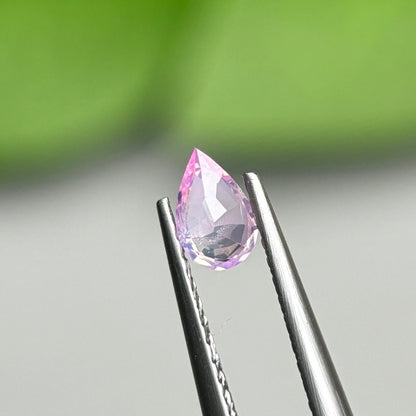 0,32ct Natural Pink Milky Sapphire Vietnam. Pear Shape. No Treatment Milky Sapphire Luc Yen.