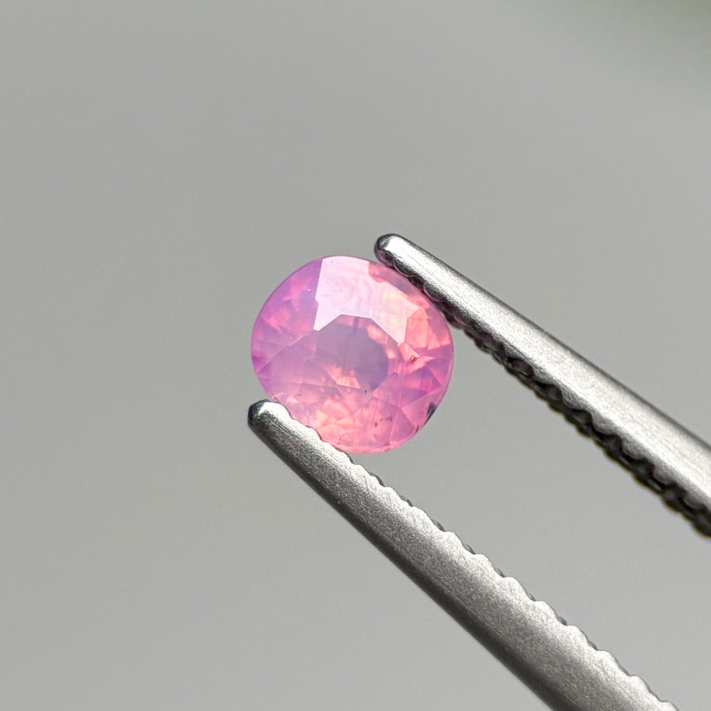 0.46 ct Natural Pink Milky Sapphire Vietnam. Cushion Shape.