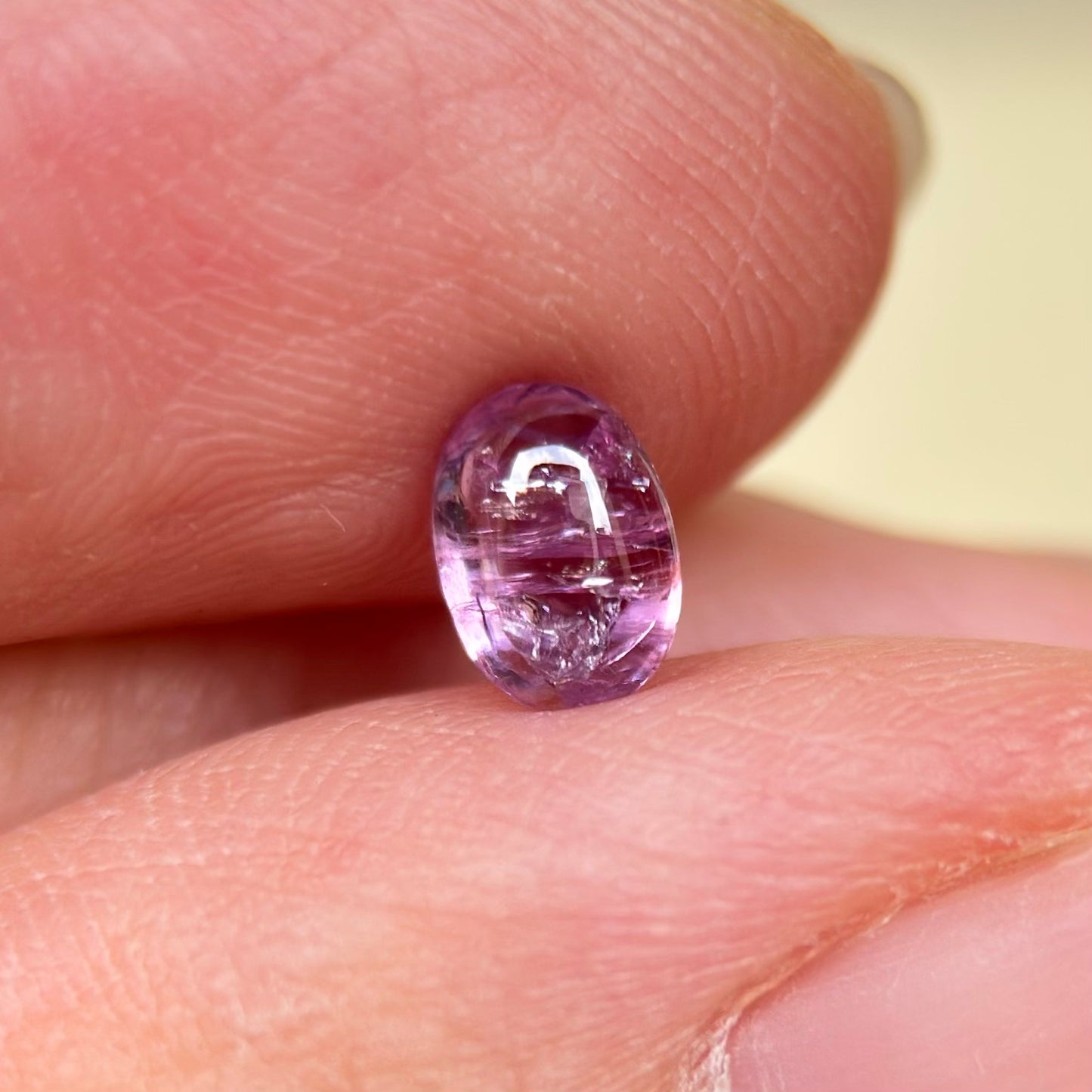 0.88 ct Natural Purple Sapphire Viet Nam. Cacbochon Cut. No treatment.