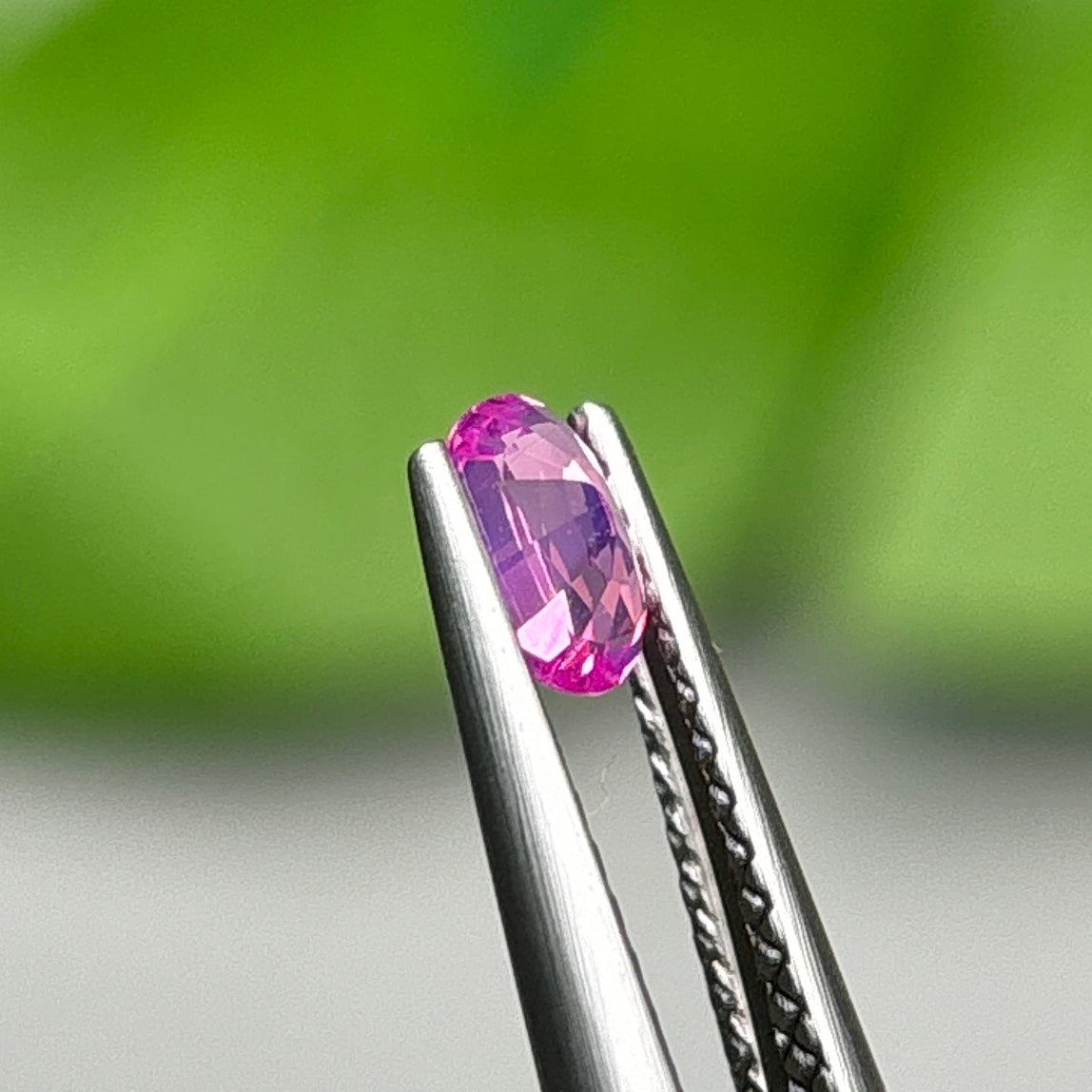 0,33ct Natural Pink Milky Sapphire Vietnam. Cushion Shape. No Treatment Milky Sapphire Luc Yen.