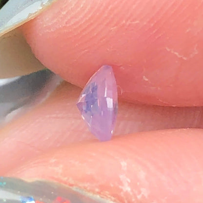 0,40ct Natural White Sapphire Vietnam. Round Shape. No Treatment Sapphire Luc Yen.