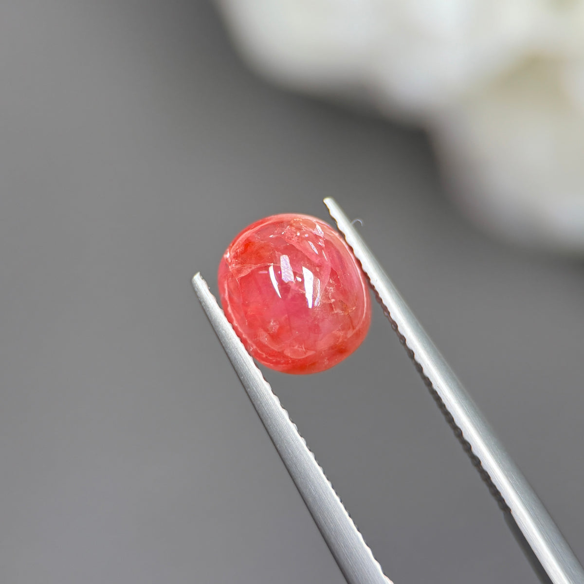 3,49ct Natural Orange Cacbochon Sapphire Viet Nam. No Treatment Sapphire Luc Yen.