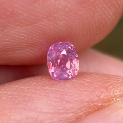 0.39 ct Natural Pink Sapphire Vietnam. Cushion Shape. No Treatment.