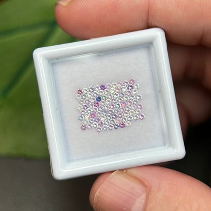 1,0ct/90Pcs Natural Sapphire Vietnam, Round Shape, AB Quality, No Treatment Sapphire Luc Yen.