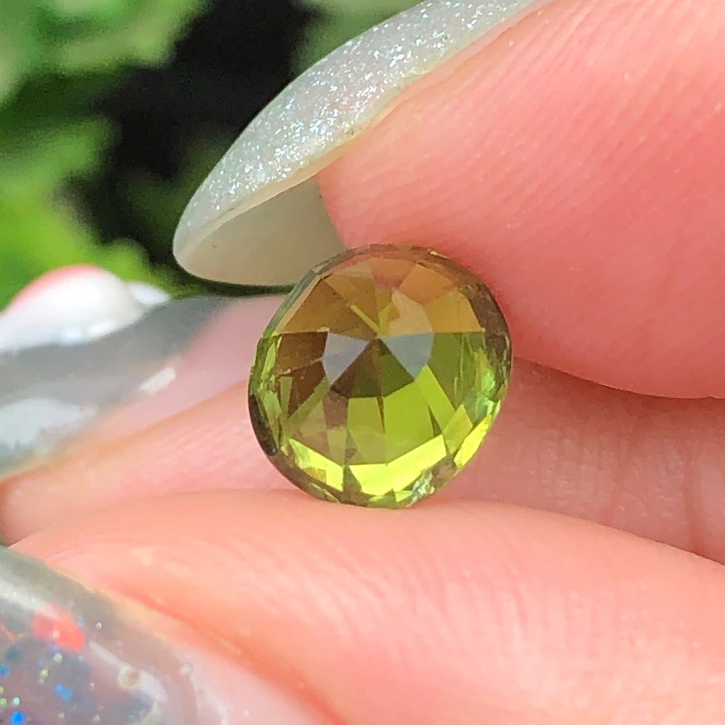 1,61ct Natural Green Tourmaline Vietnam. Cushion Shape. No Treatment, No Heat Tourmaline Luc Yen.